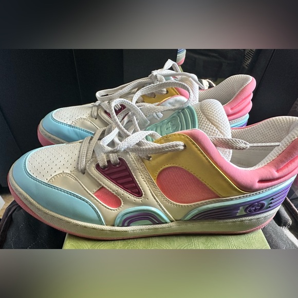 Gucci Basket Low Sneakers in women size 38.5 - Picture 2 of 6